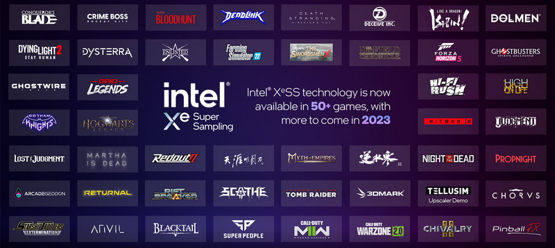 Технологию масштабирования Intel XeSS поддерживают уже более 50 игр